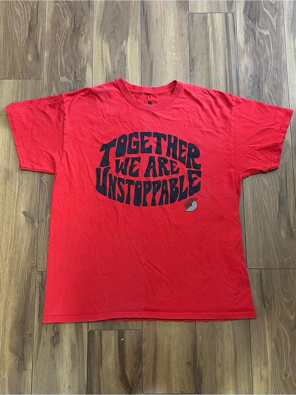 Portland Blazers Men’s T-Shirt Size M “together We Are Unstoppable” Junk Food